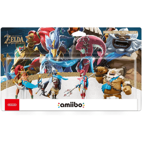 Amiibo The Legend Of Zelda Breath Of The Wild- 4 Campioni Urbosa-Revali-Mipha-DarUK Amiibo The Legend Of Zelda Breath Of The Wild- 4 Campioni Urbosa-Revali-Mipha-DarUK